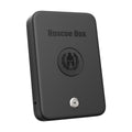 Roscoe Box Small Pistol Gun Storage Safe Spartan Helmet Key Lock - TSA Approved